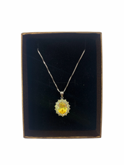 Canary Yellow & Lemon Gemstone Necklace