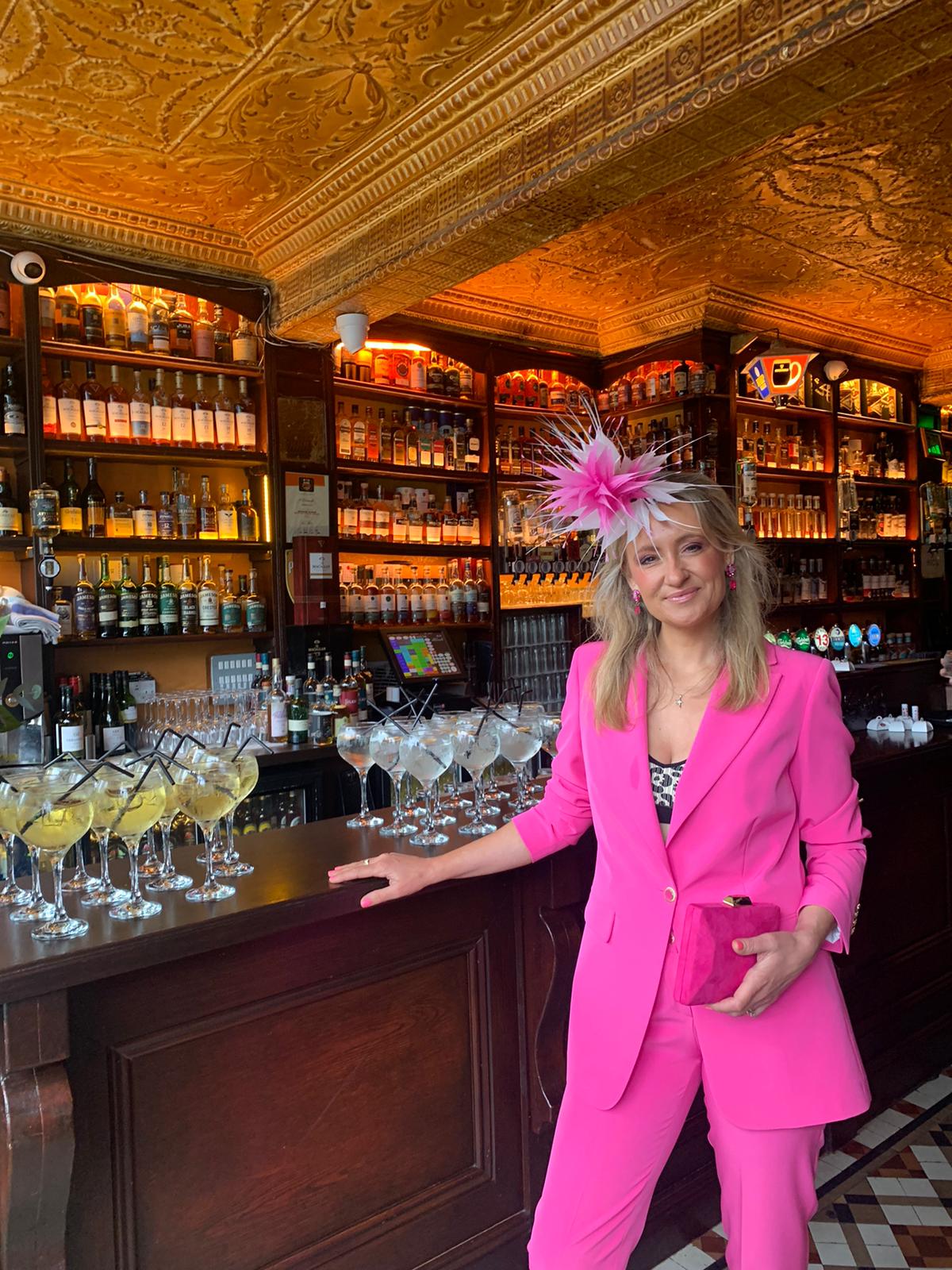 'Rhea' Pink & White (Large)