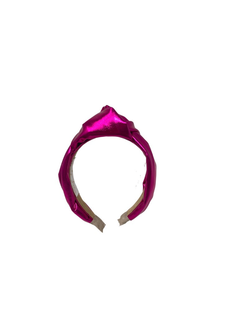 'Lila' Satin Headband Metallic Pink
