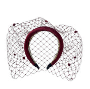 'Amelia' Headband Burgundy