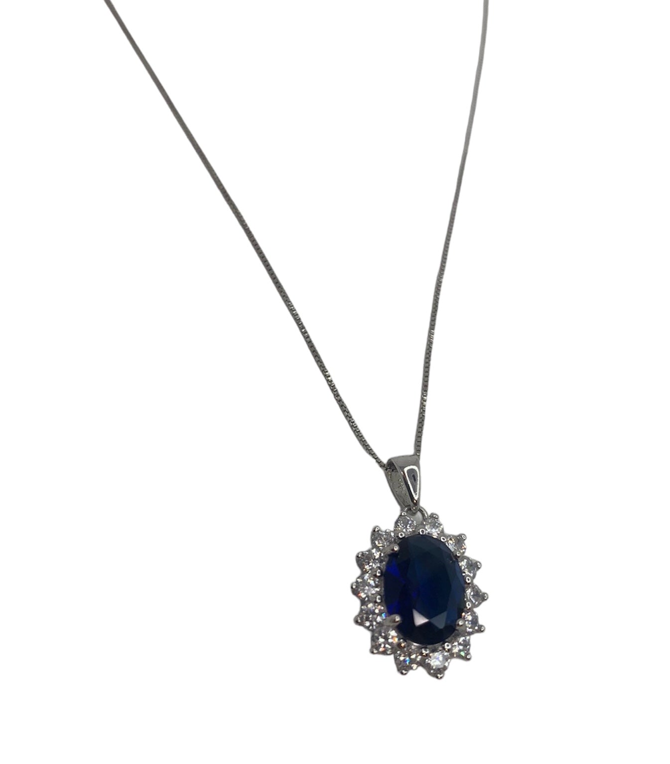 Sapphire Blue Gemstone Necklace