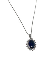 Sapphire Blue Gemstone Necklace