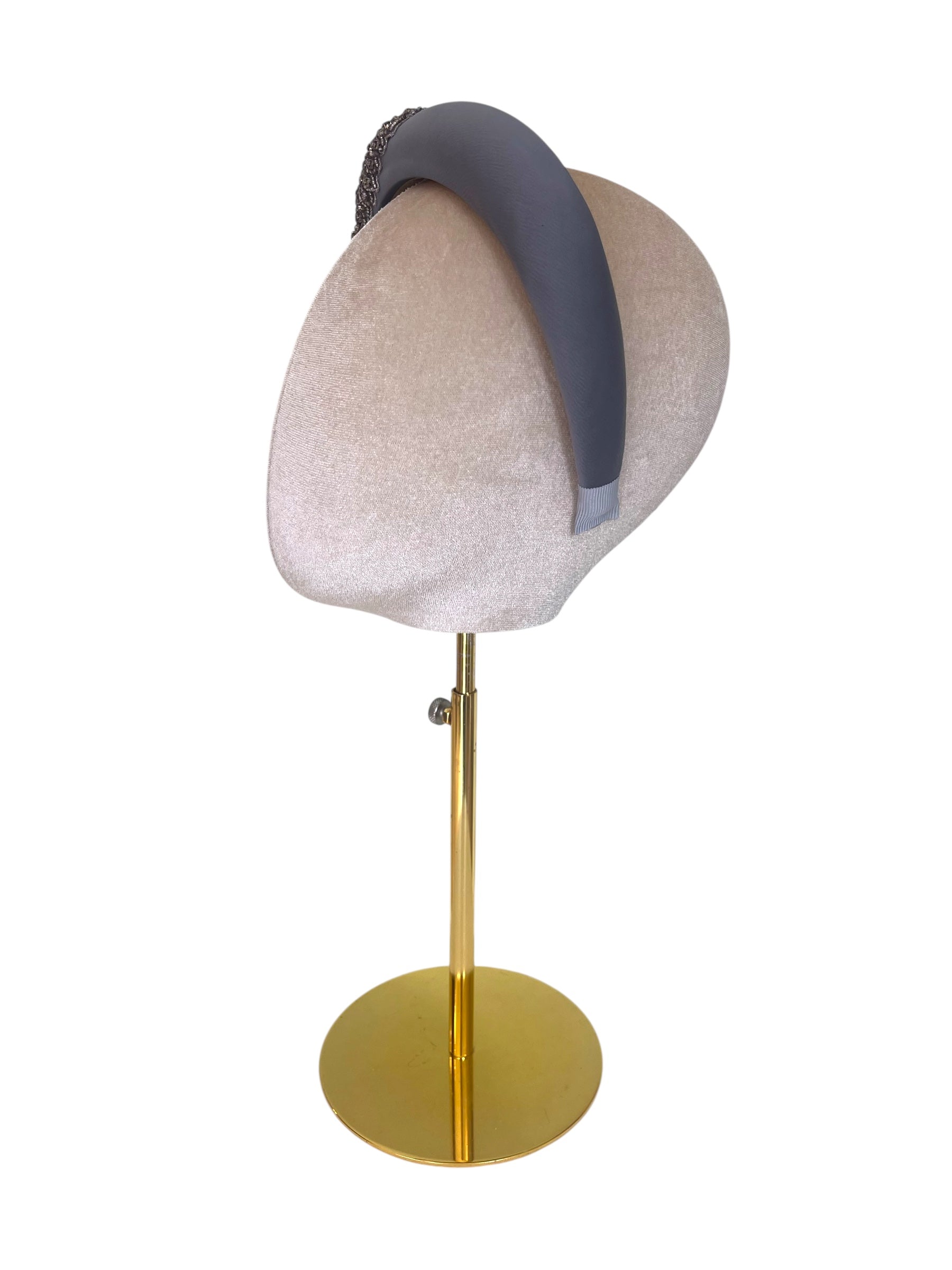 'Ellie' Satin Headband Grey