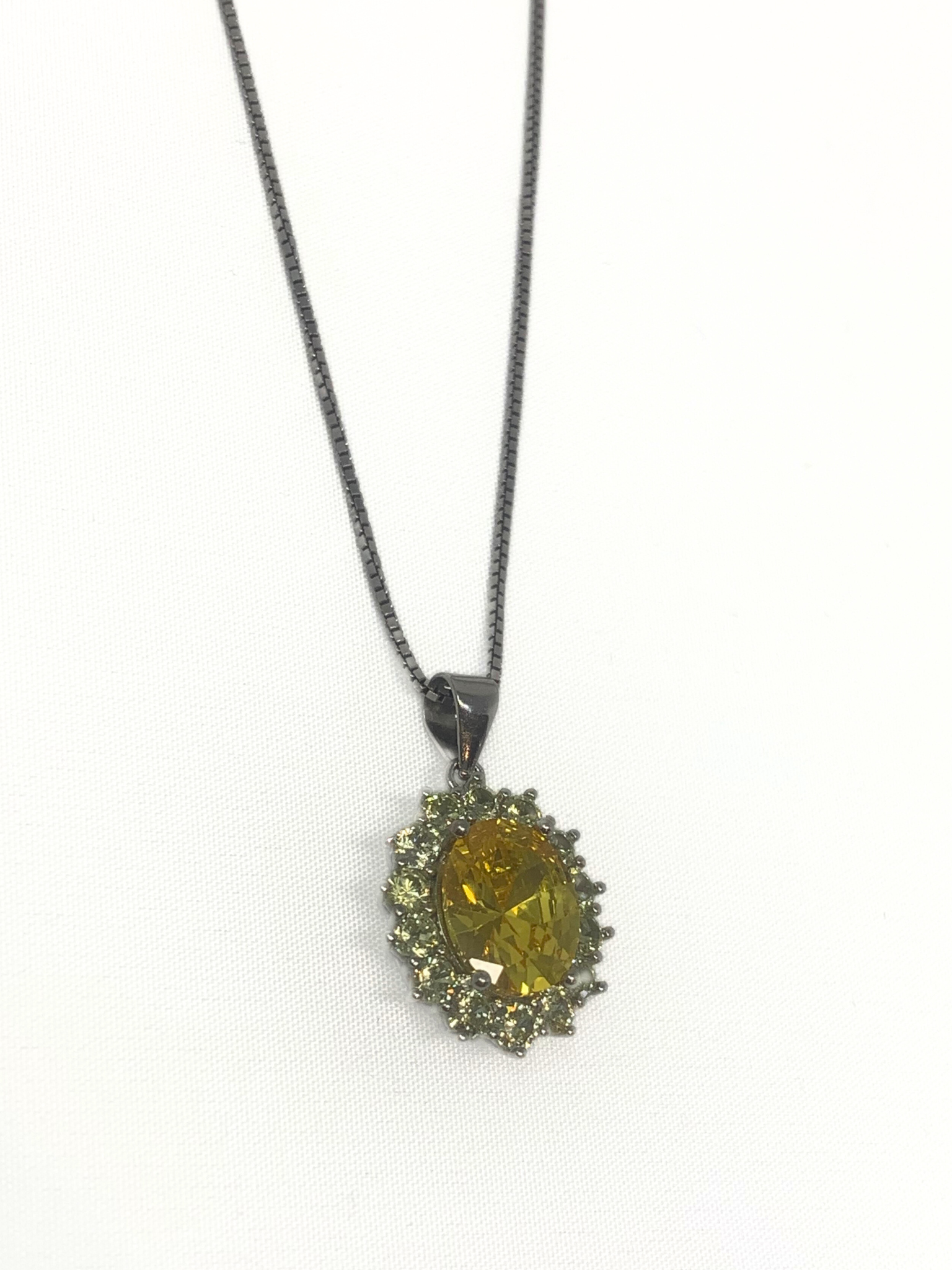 Canary Yellow & Lemon Gemstone Necklace
