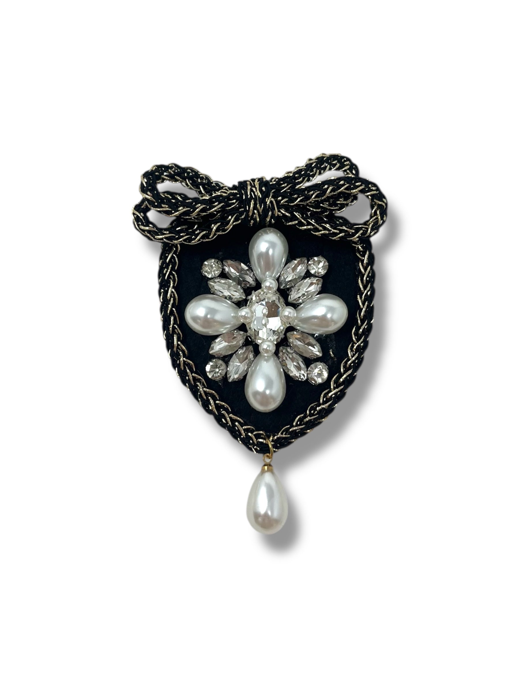 Baroque Pearl Drop Brooch