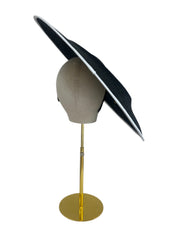 Black & White Wide Brim Hat