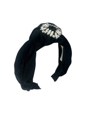 'Donna' Velvet Headband Black