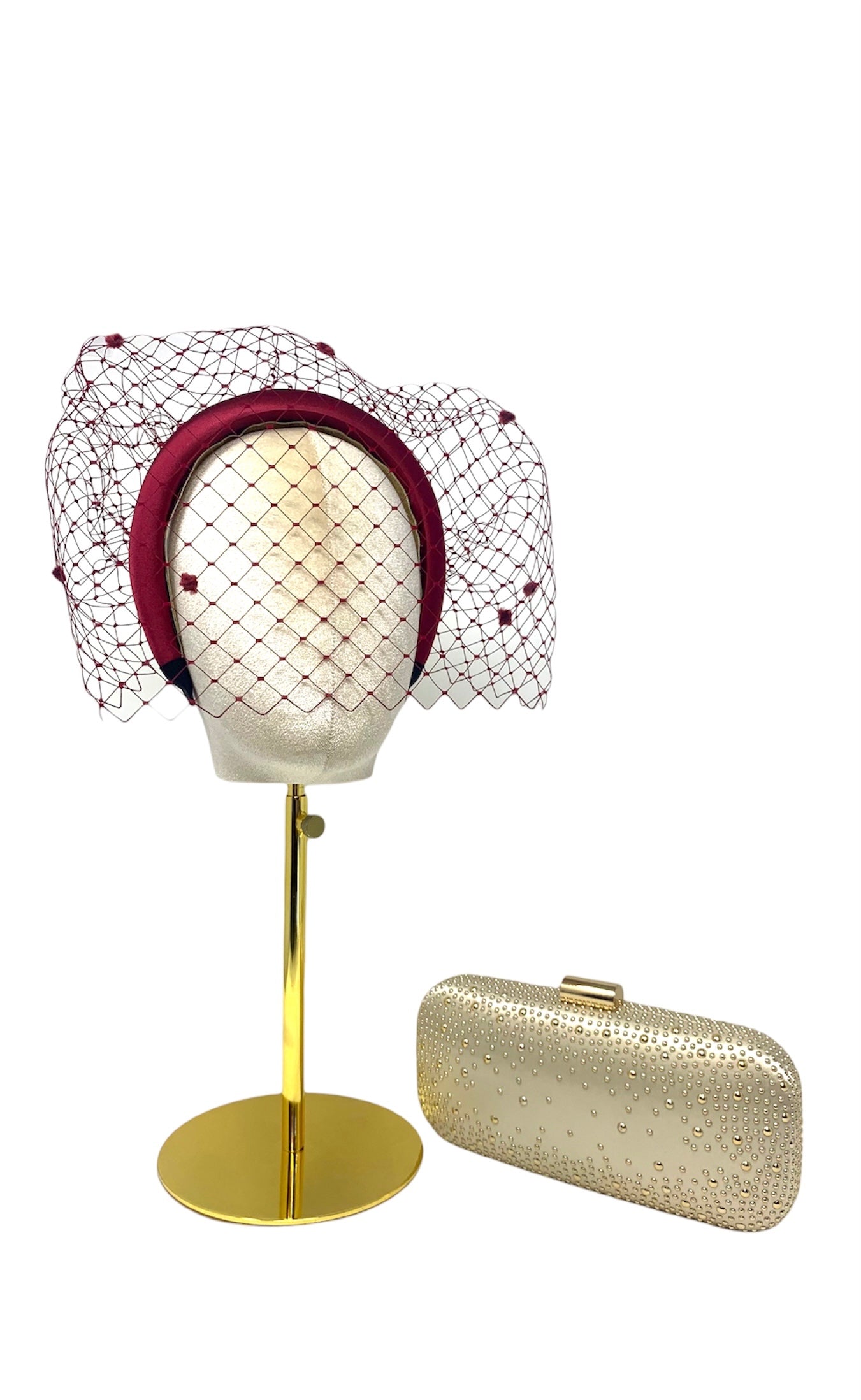 'Amelia' Headband Burgundy