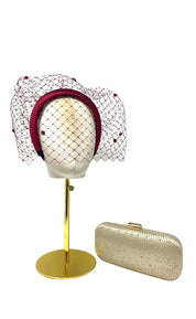 'Amelia' Headband Burgundy