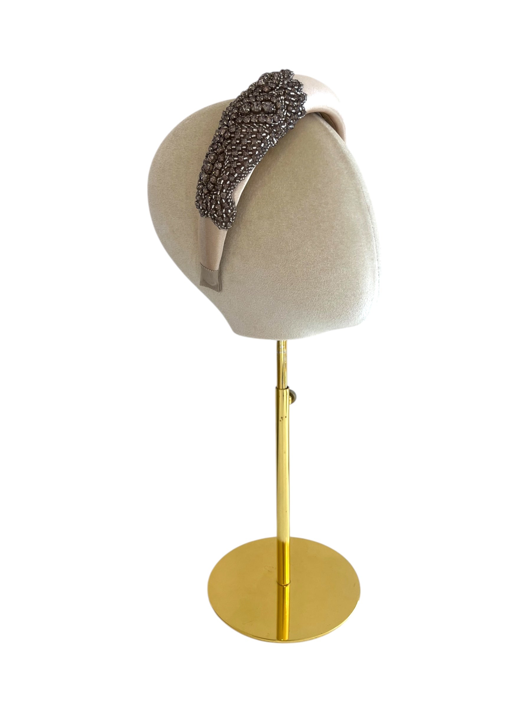 'Ellie' Satin Headband Light Gold