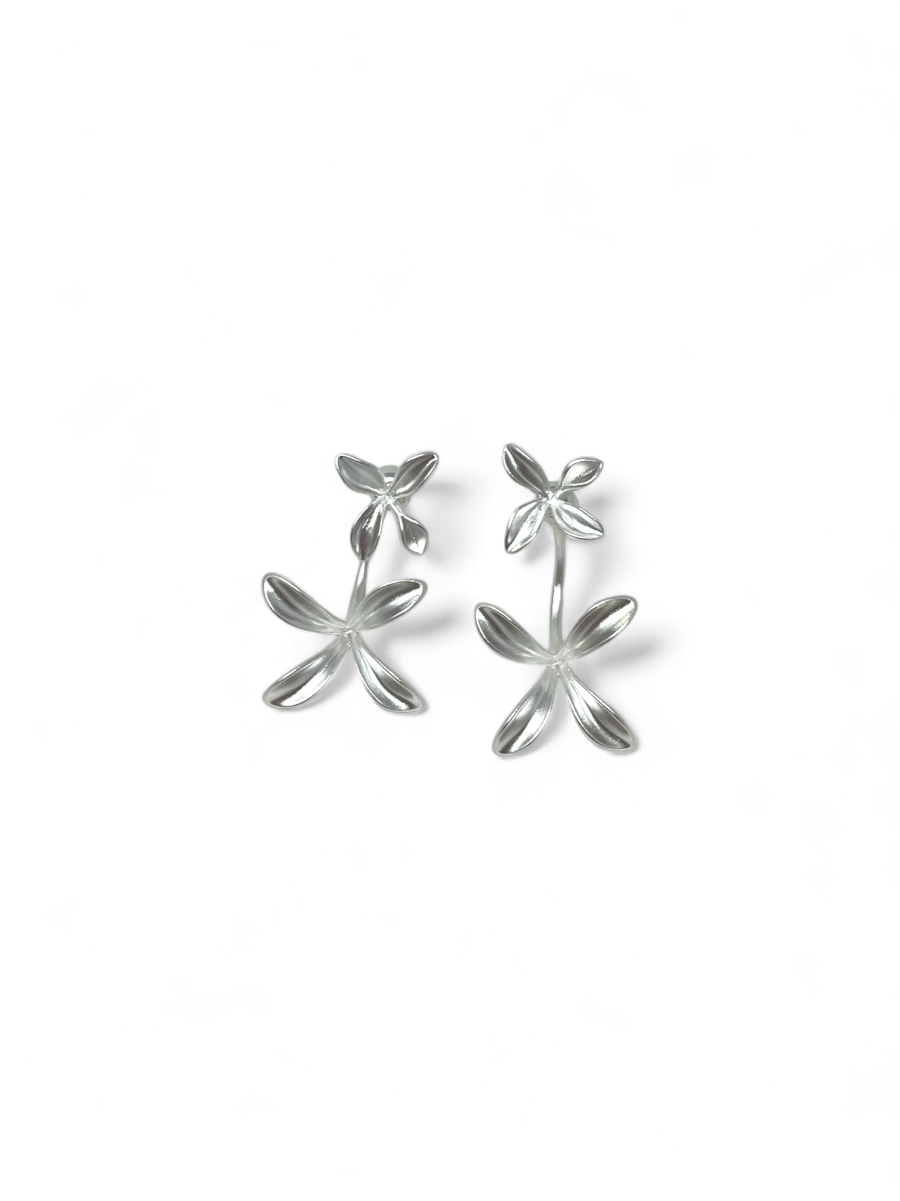 'Daisy Drop' Silver Earrings