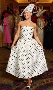 Black & White Polka Dot Hat