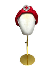 'Donna' Matte/Satin Headband Red