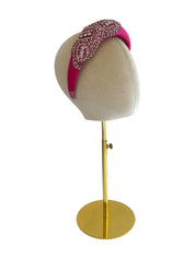 'Ellie' Satin Headband Fuchsia Pink