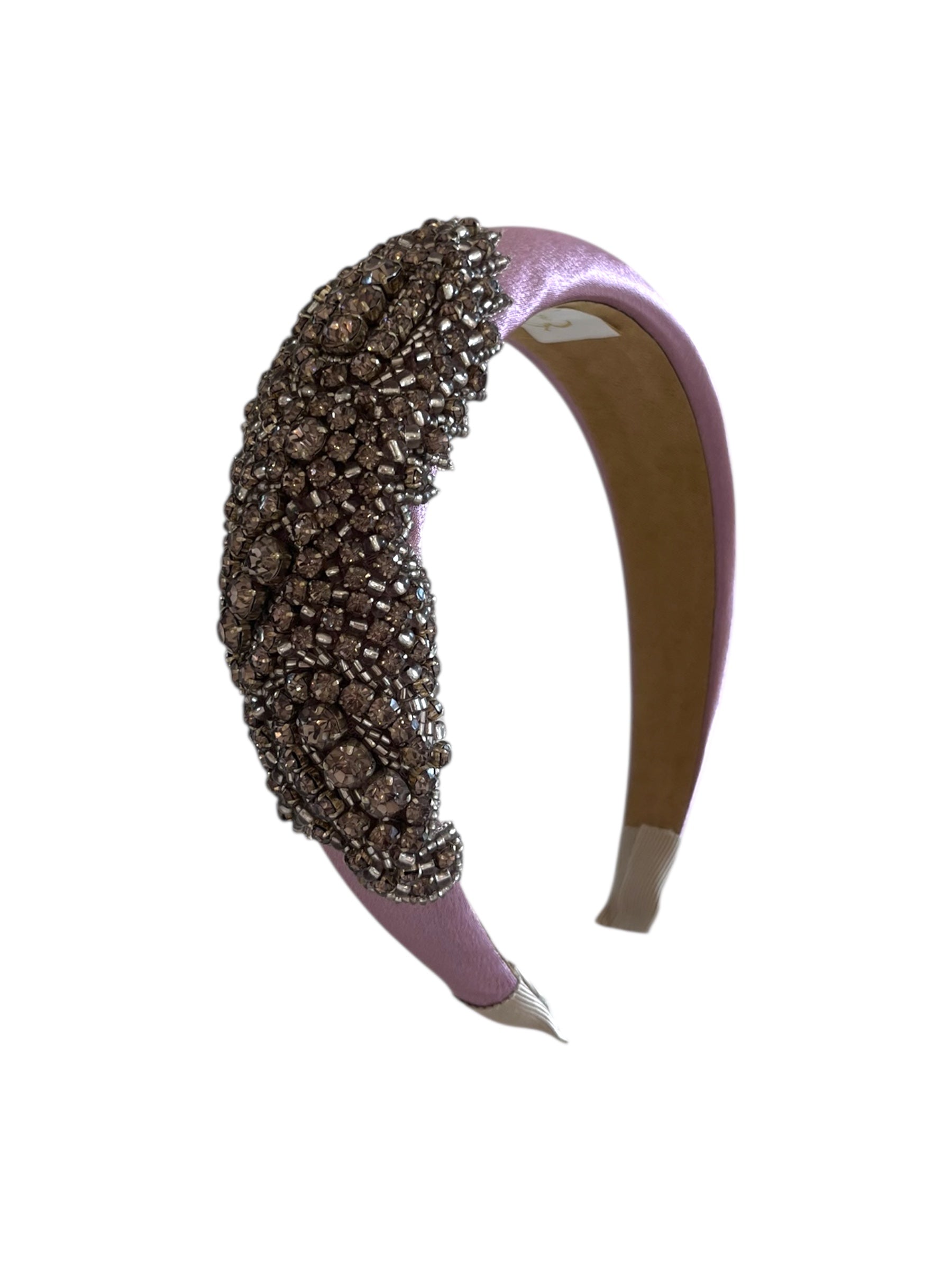 'Ellie' Satin Headband Dusky Pink