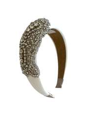 'Ellie' Satin Headband Ivory