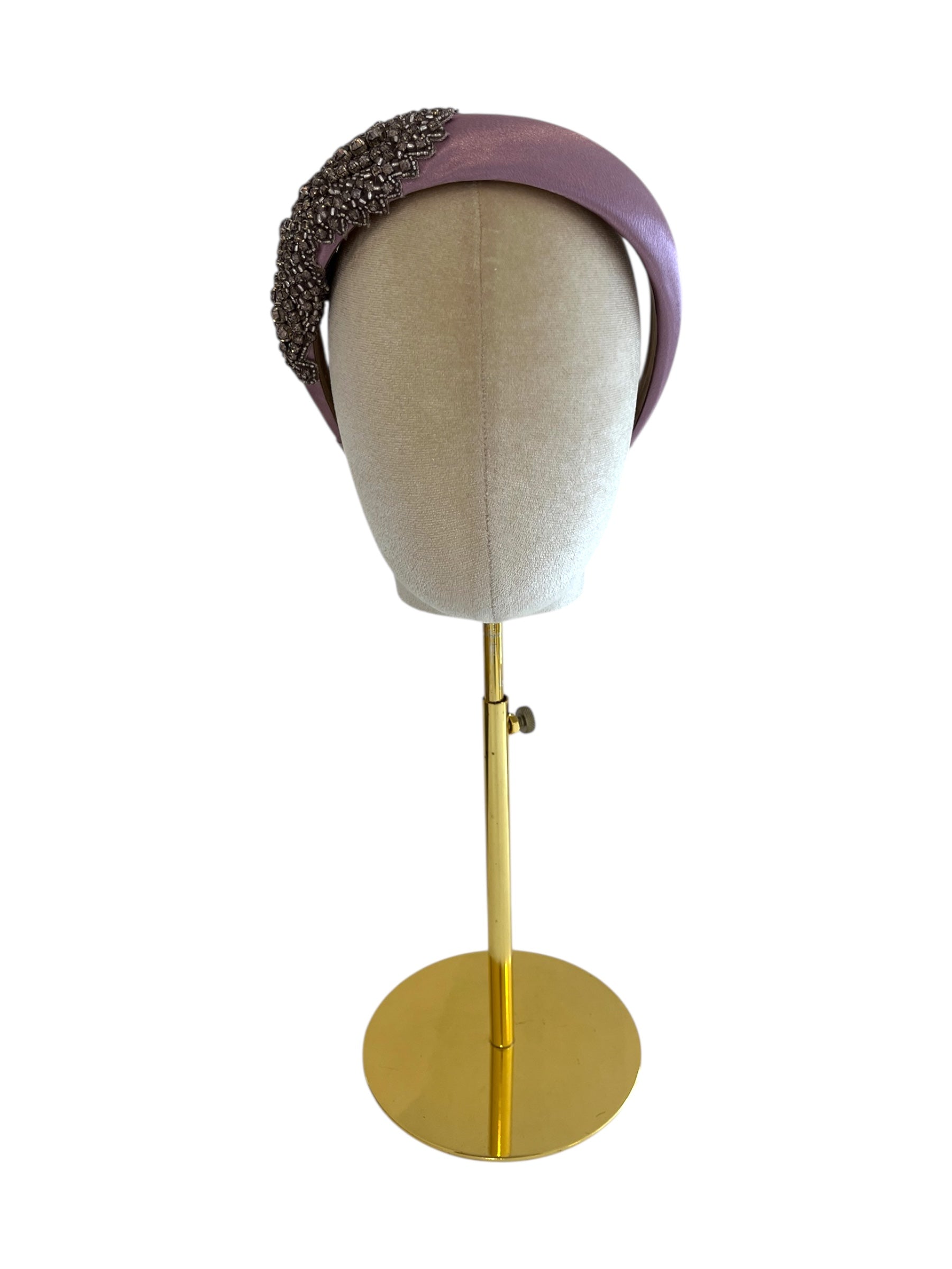 'Ellie' Satin Headband Dusky Pink