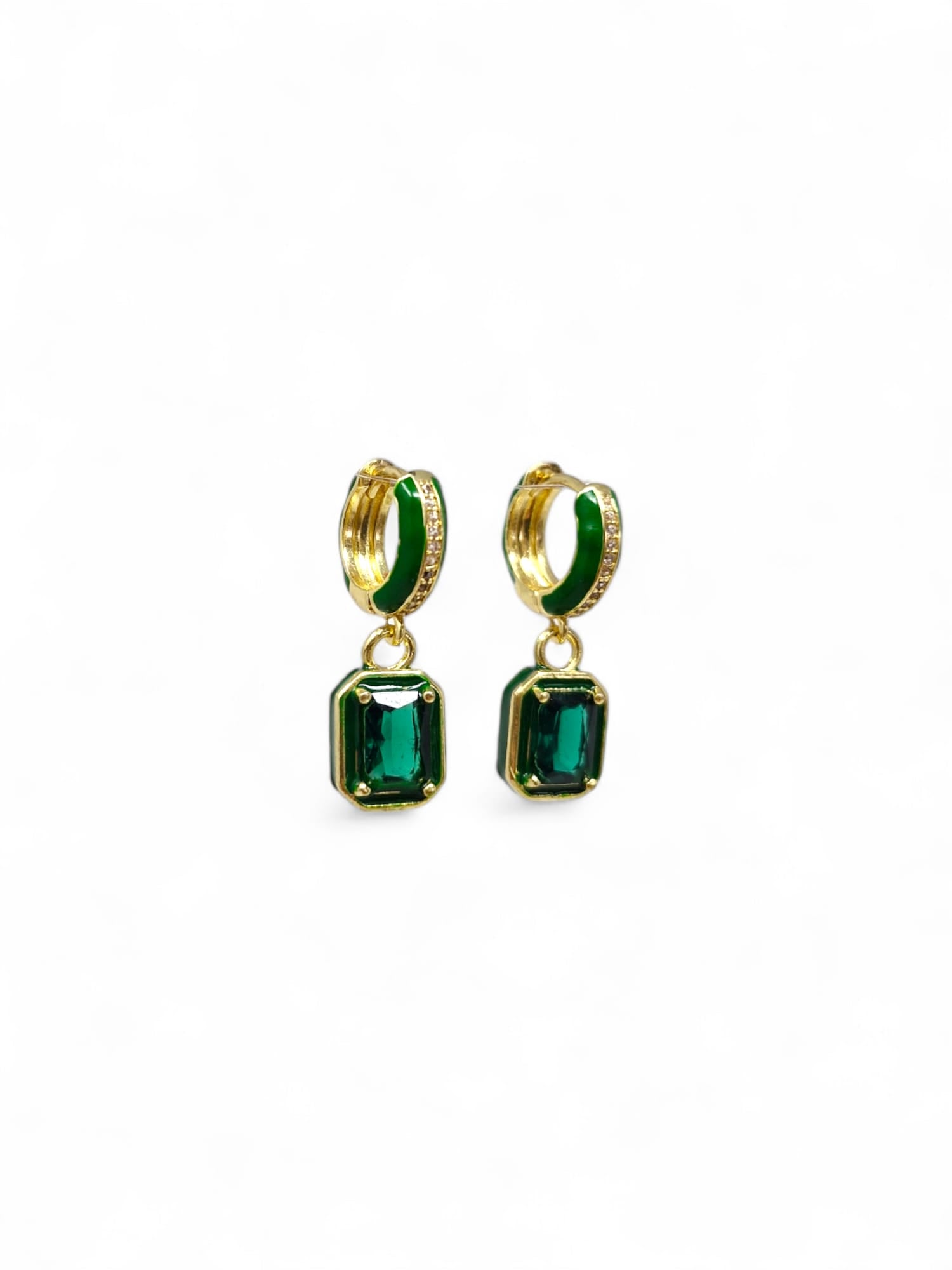 'Croia' Emerald Green Earrings