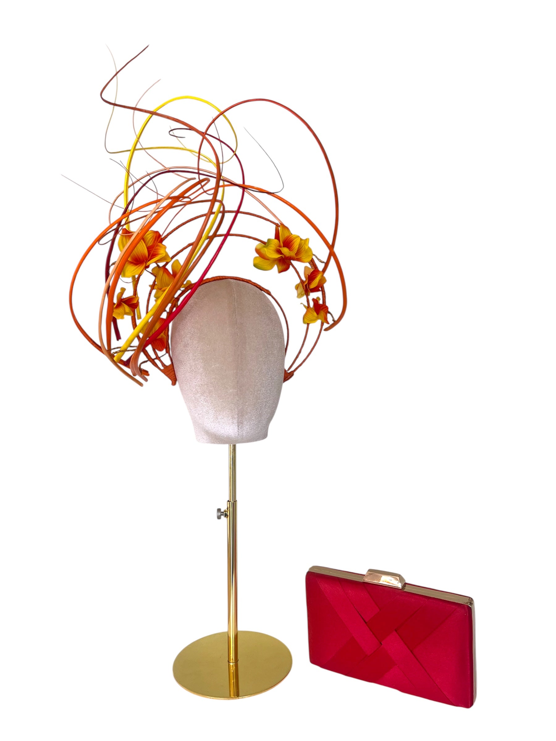 'Alure' Multicoloured Quill Headpiece