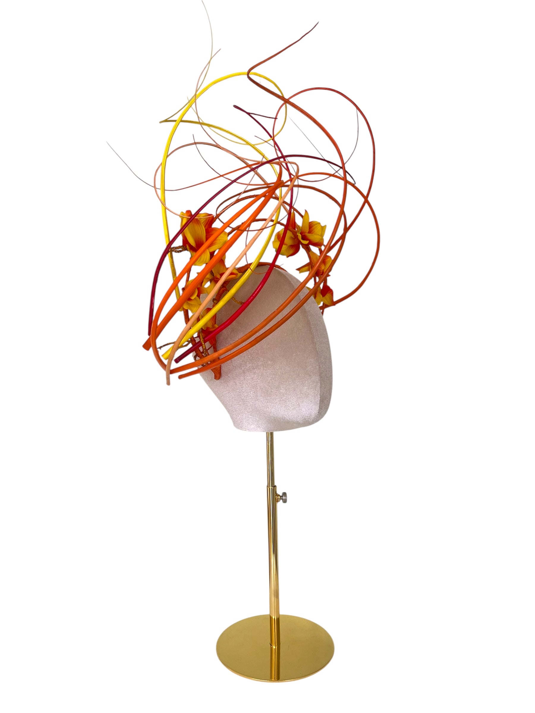 'Alure' Multicoloured Quill Headpiece