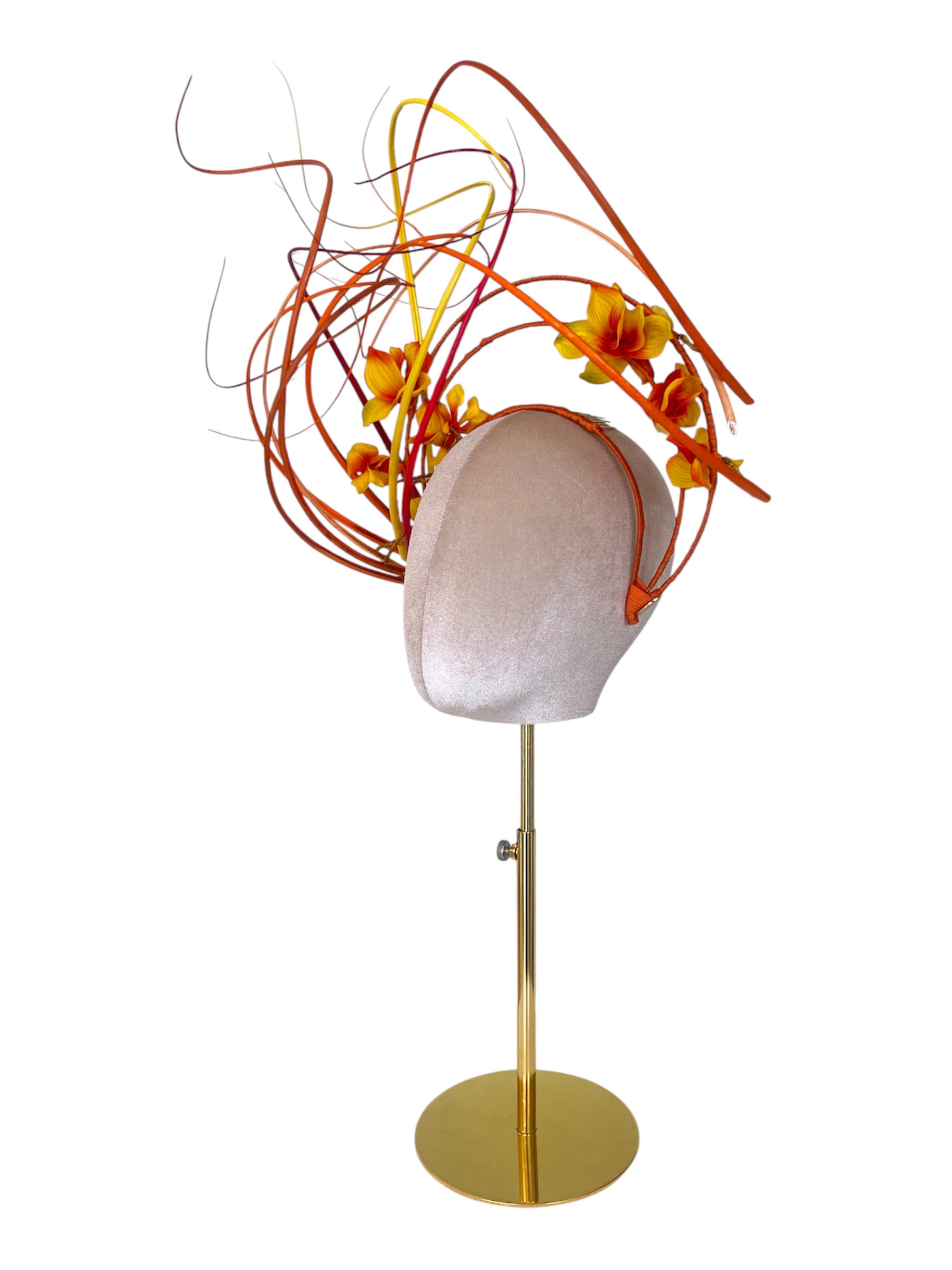 'Alure' Multicoloured Quill Headpiece