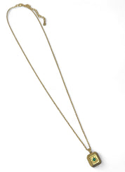 'Ellie' Emerald Green Pendant Necklace