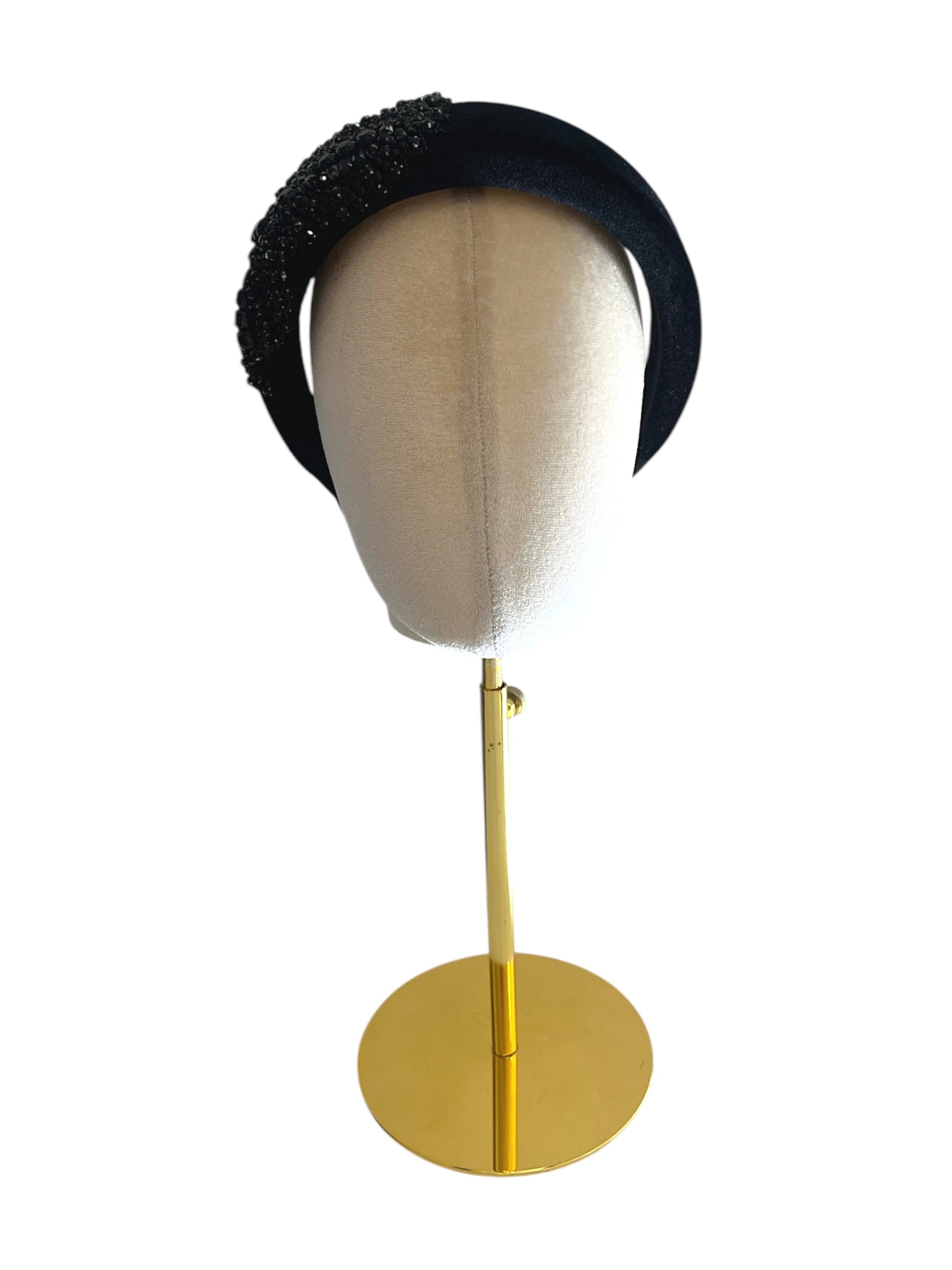 'Ellie' Velvet Headband Black