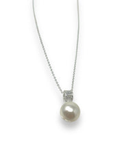 'Charlotte' Silver Pearl Necklace