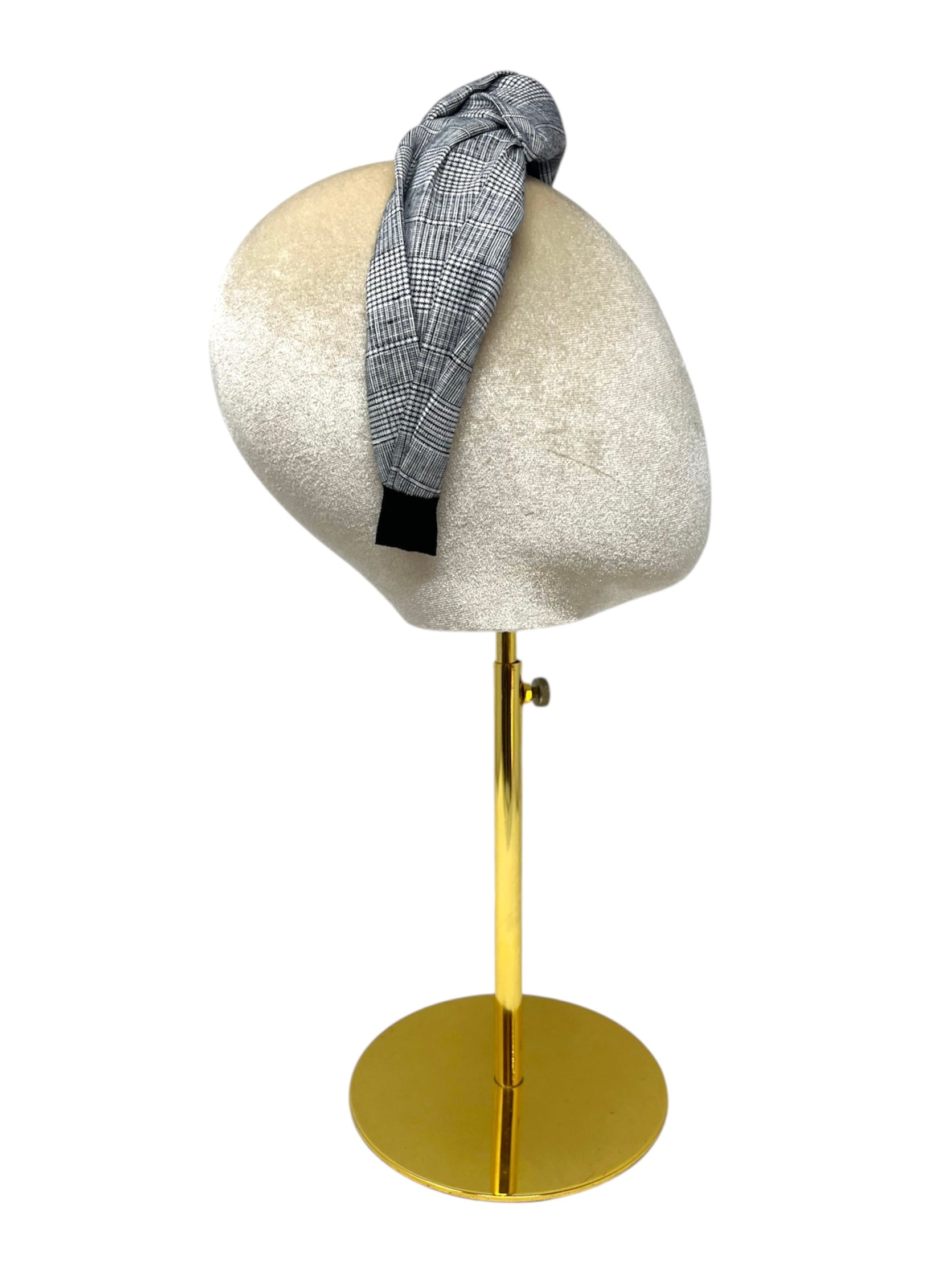 'Fiona' Irish Linen Headband Light Grey