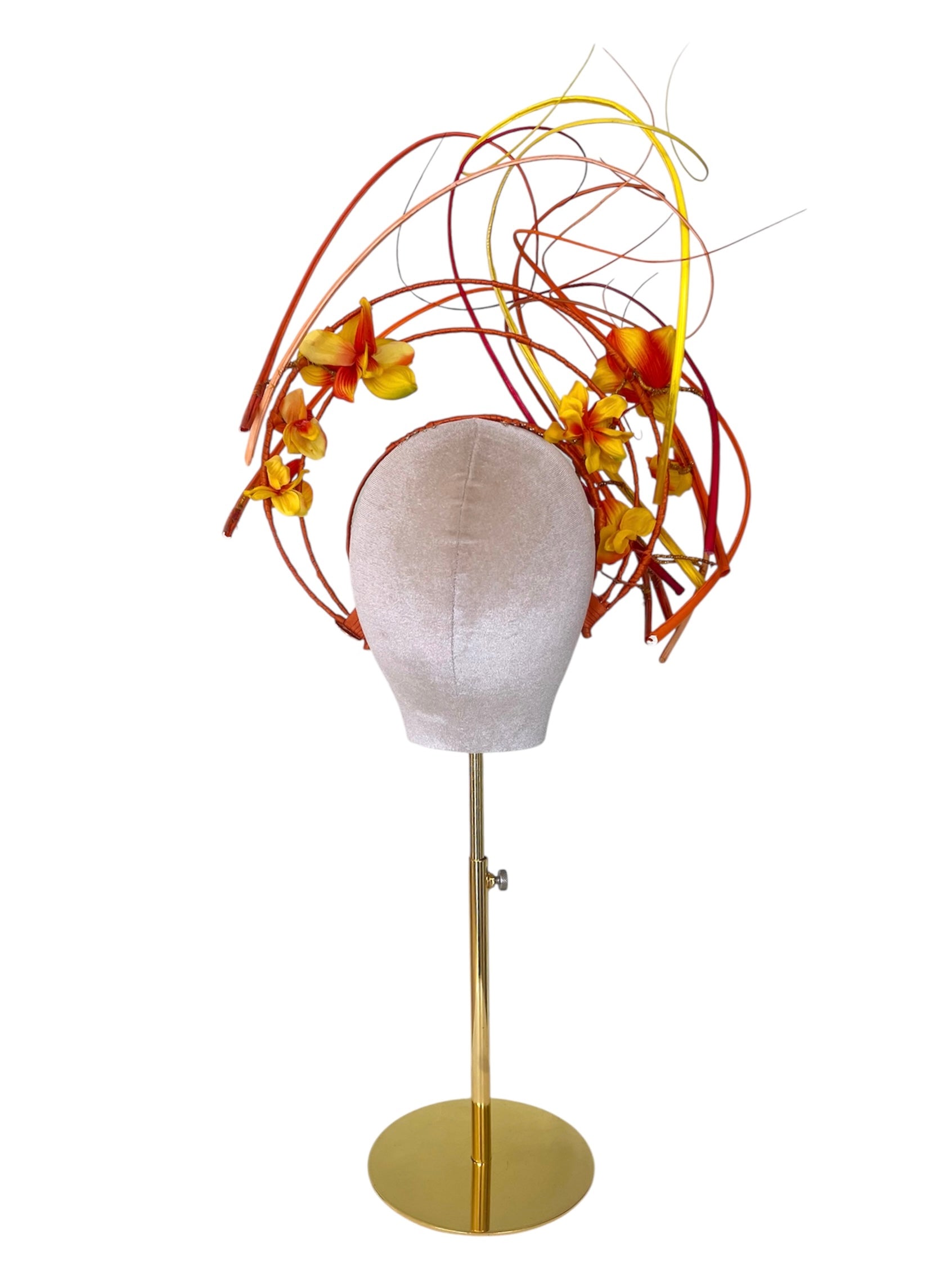 'Alure' Multicoloured Quill Headpiece
