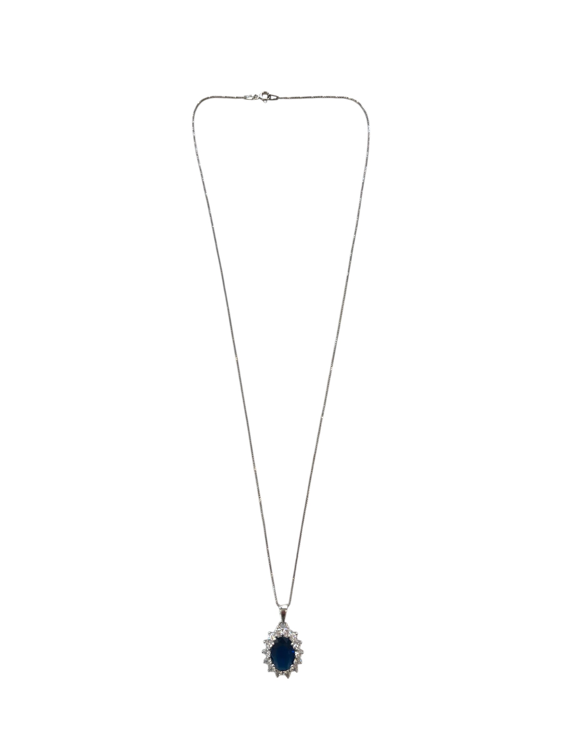 Sapphire Blue Gemstone Necklace
