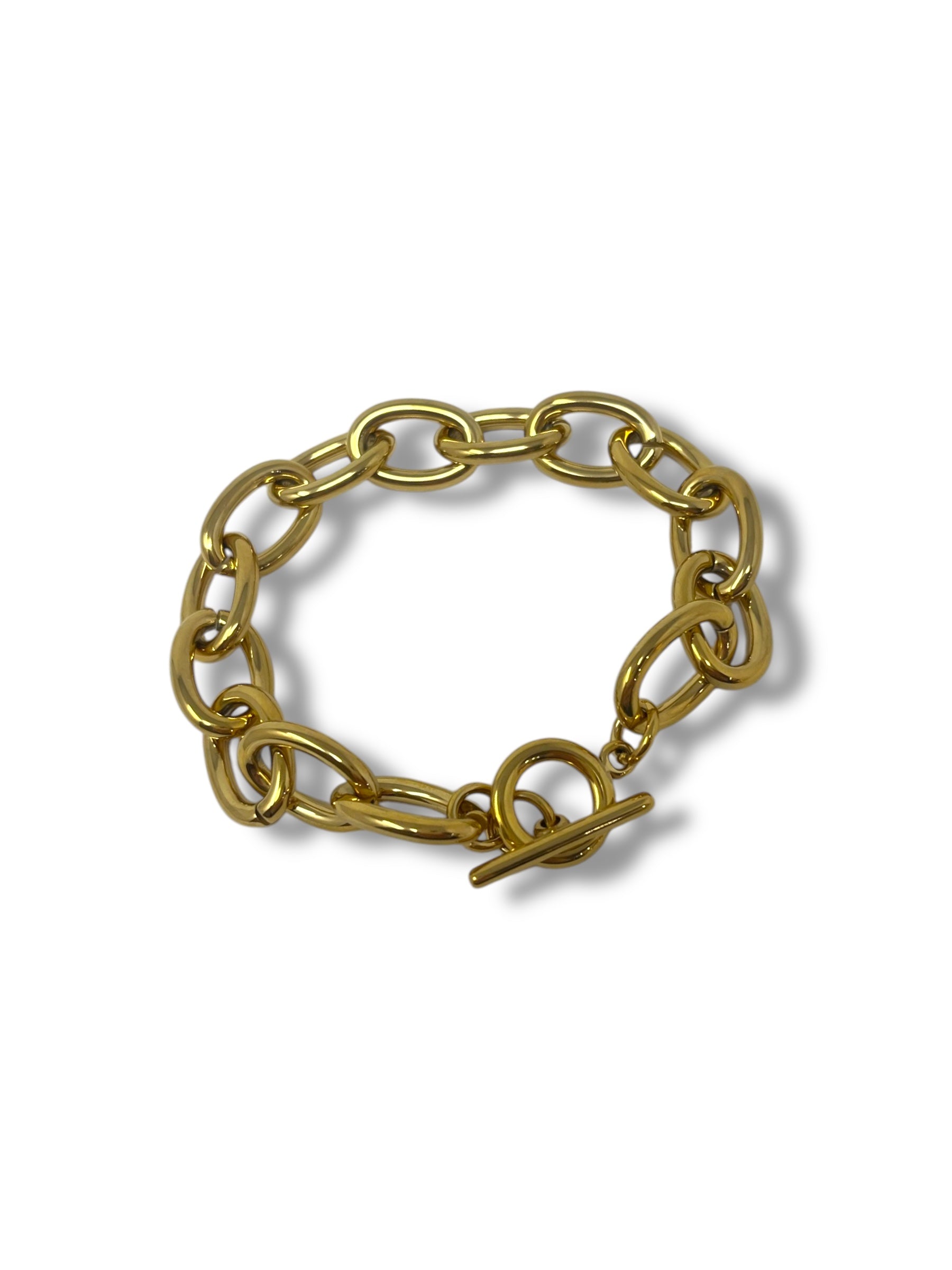 Gold T - Bar Bracelet