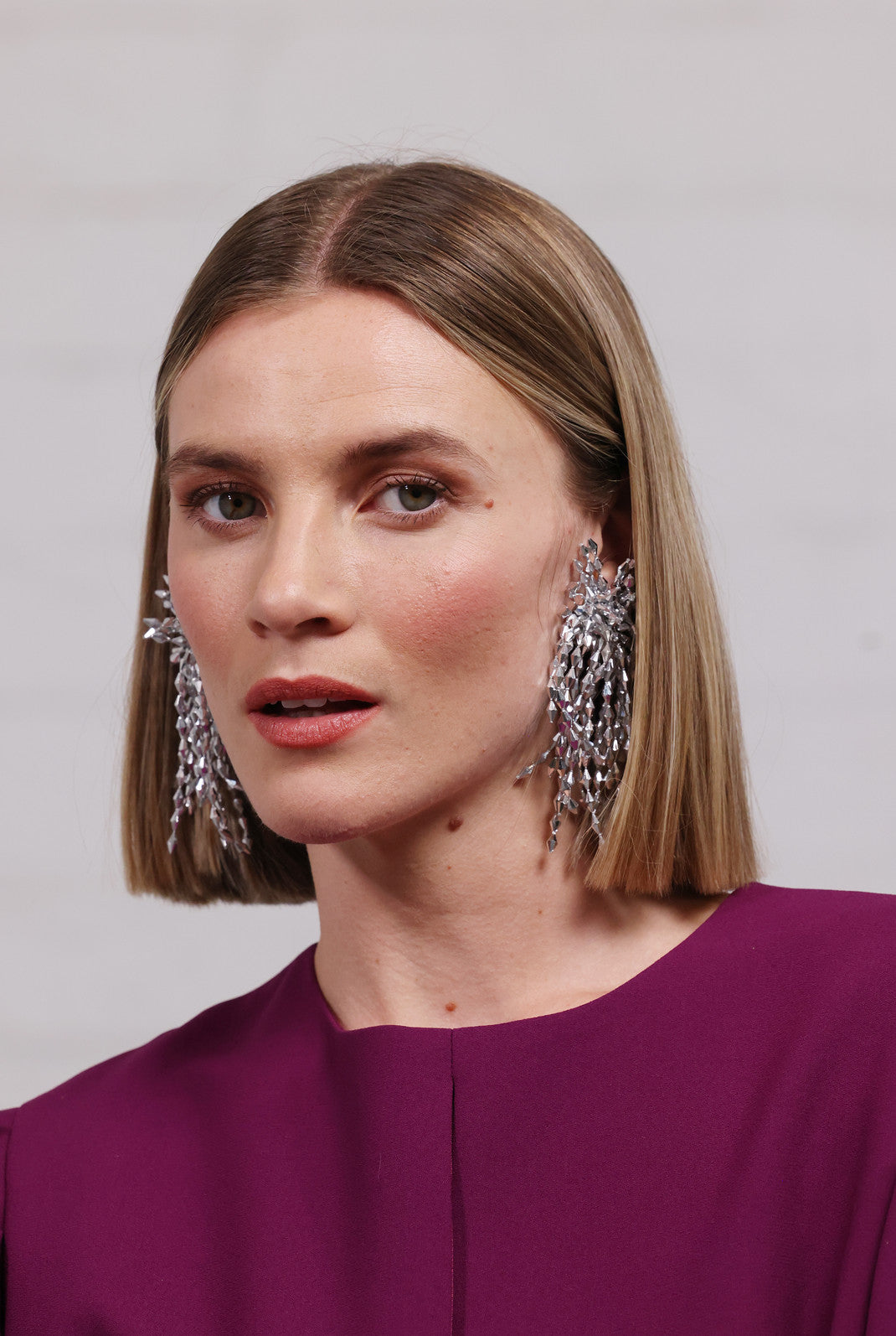 'Lexi' Silver Shimmer Earrings