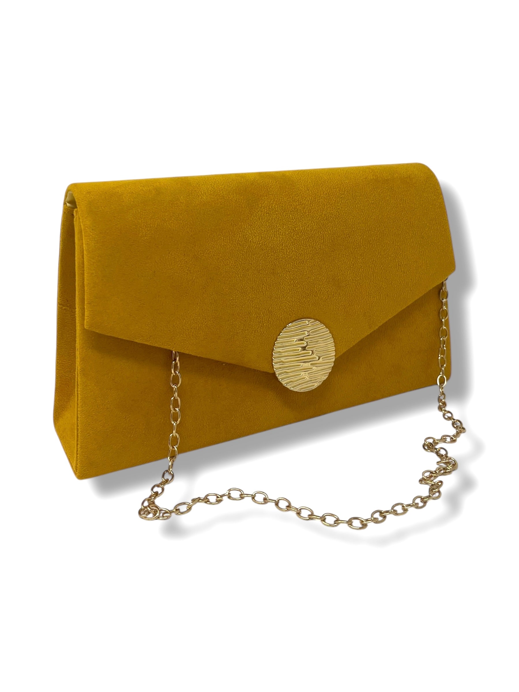 Mustard Envelope Clutch