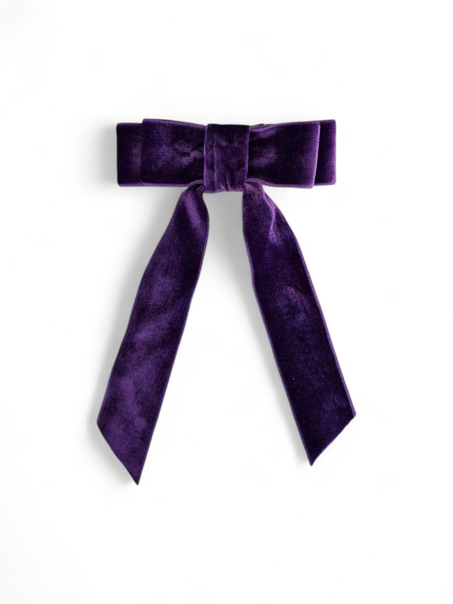 Purple Velvet Bow – Emily Jean Atelier