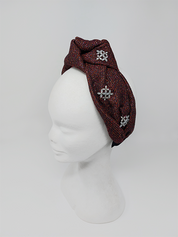 'Ailbhe' Tweed Headband Burgundy