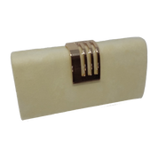 Lemon Suede Clutch