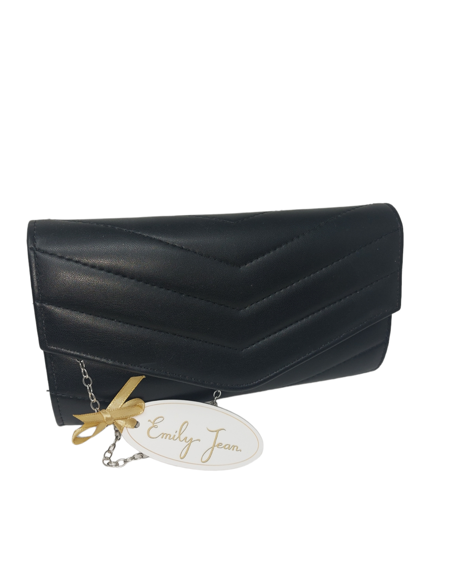 Black Leather Clutch