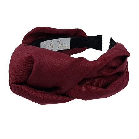 'Ciara' Headband Burgundy