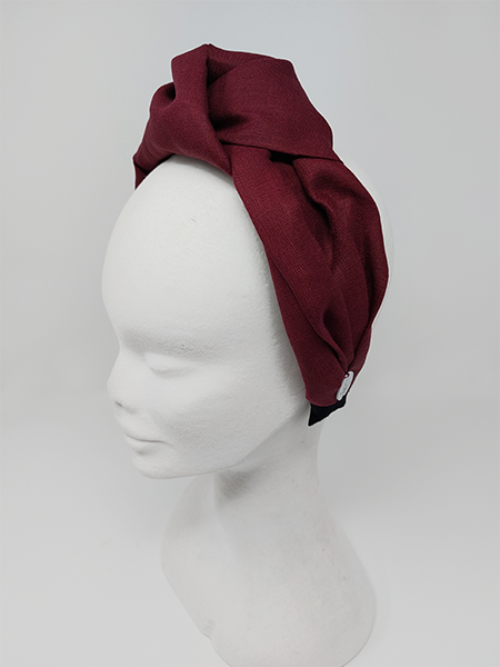 'Ciara' Headband Burgundy