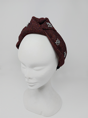 'Ailbhe' Tweed Headband Burgundy