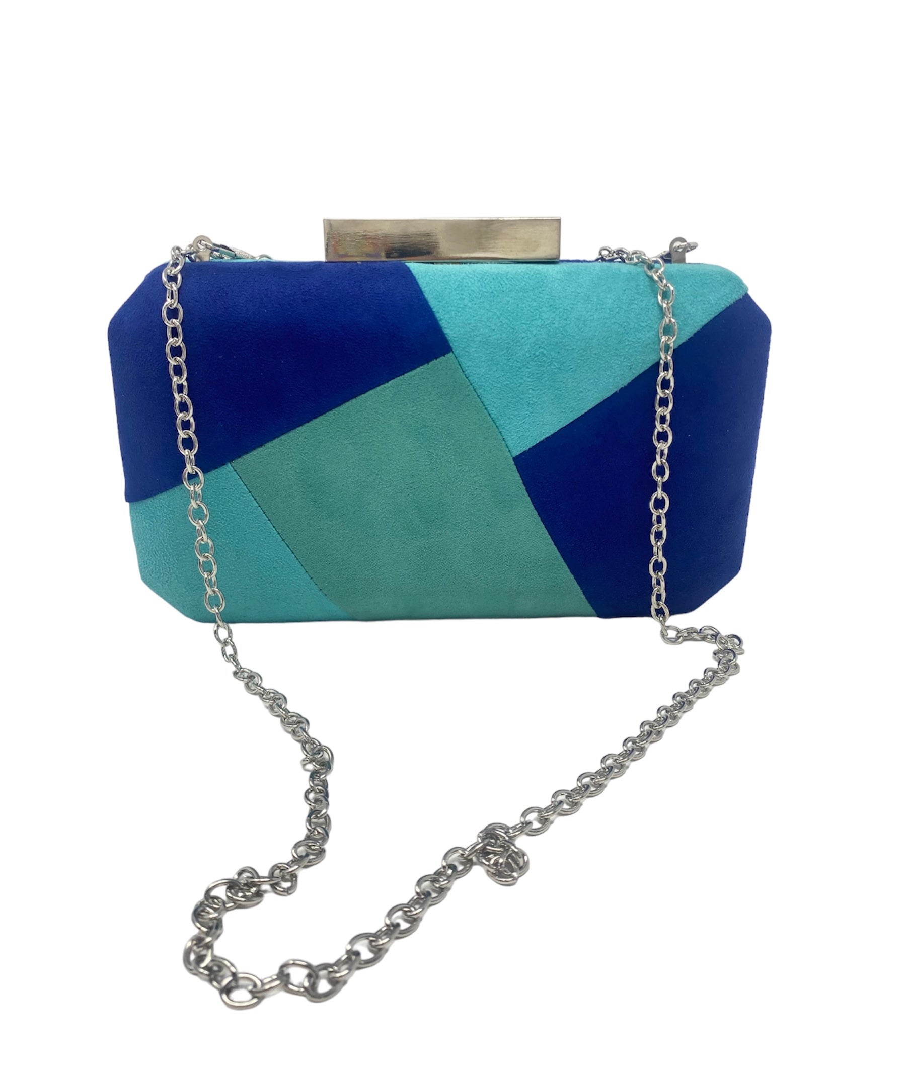 Blue Pattern Clutch
