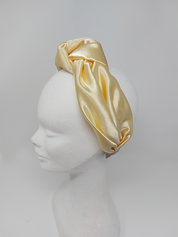 'Elma' Satin Headband Lemon