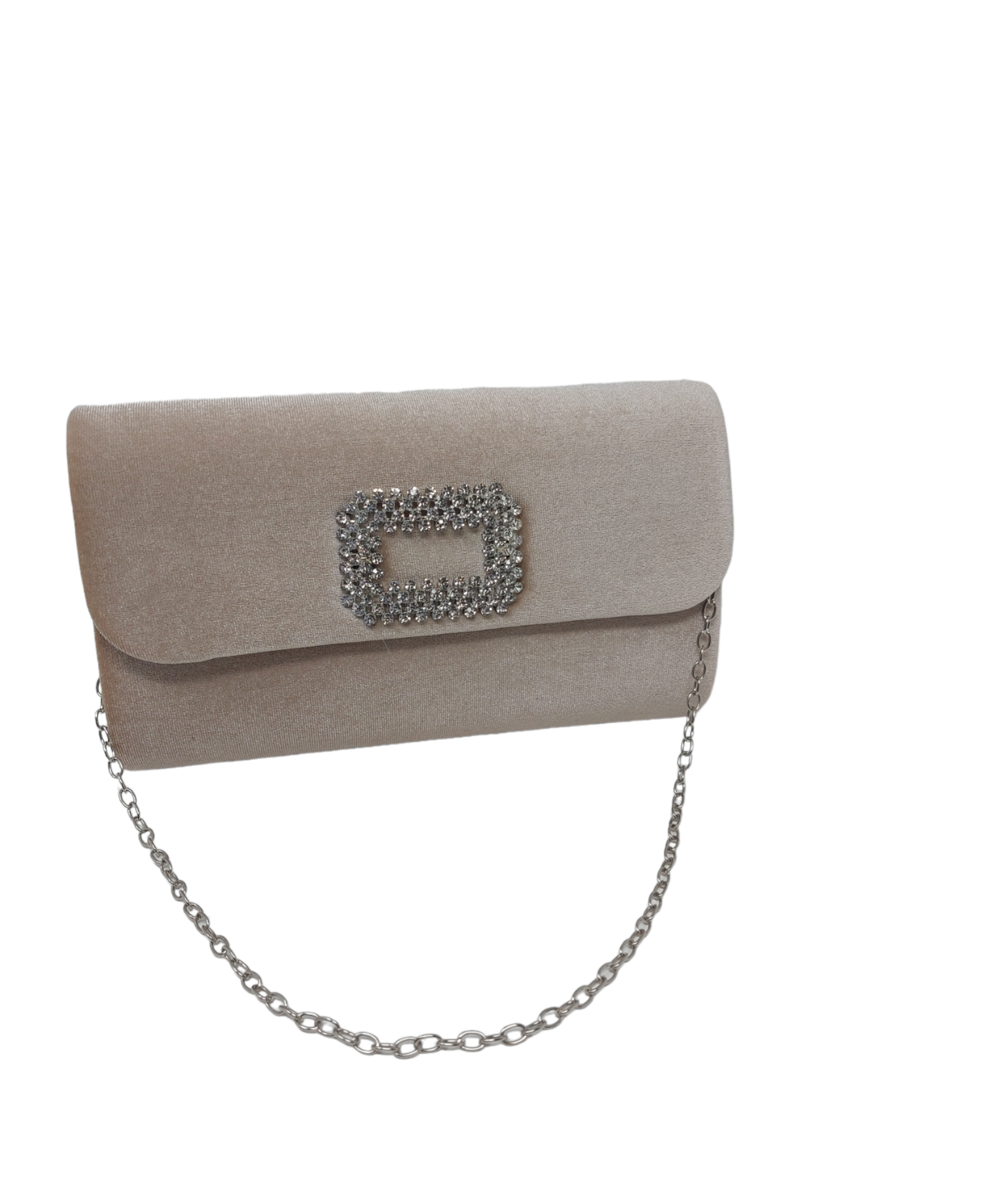 Champagne Velvet Clutch