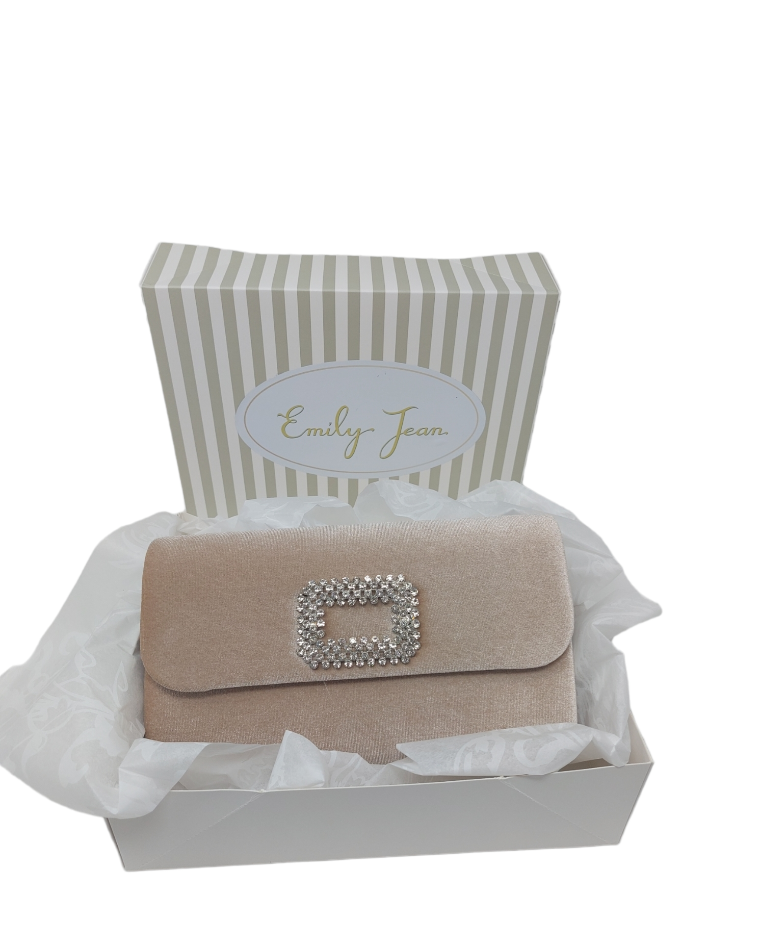 Champagne Velvet Clutch