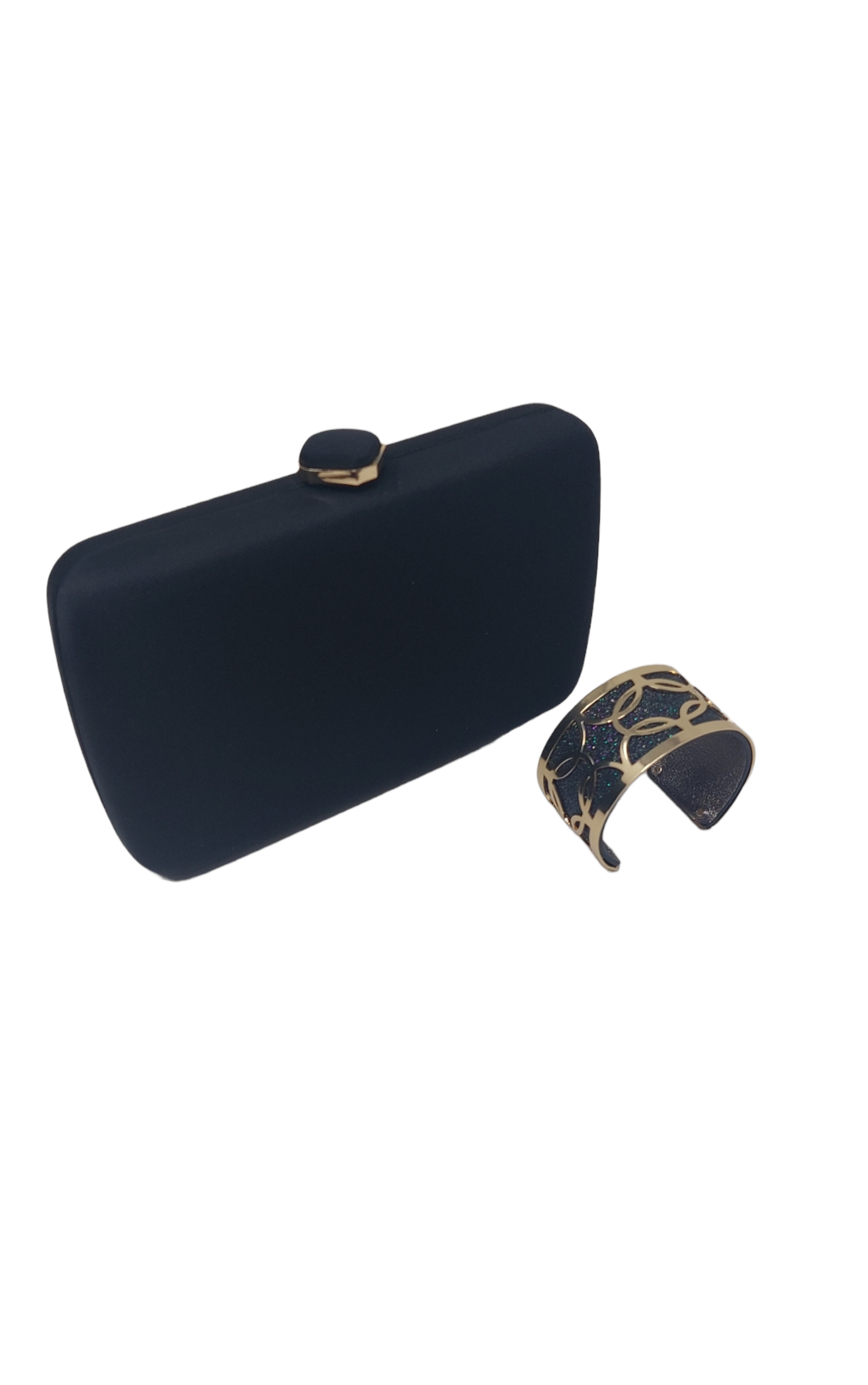 Black Satin Clutch