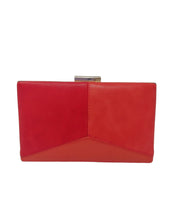 Red Geometric Clutch