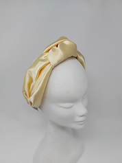 'Elma' Satin Headband Lemon