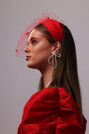 'Lucy' Red Headband