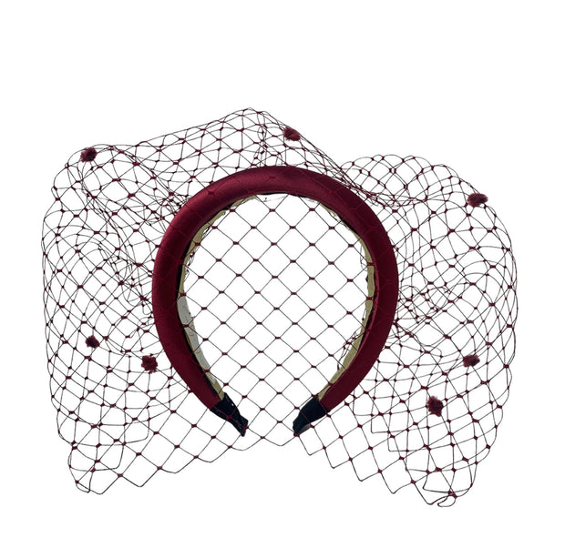 The 'Amelia' Headband In Burgundy